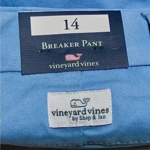 NWT‎ Vineyard Vines Breaker Pants Jake Blue Boys Size 14 - Picture 4 of 8